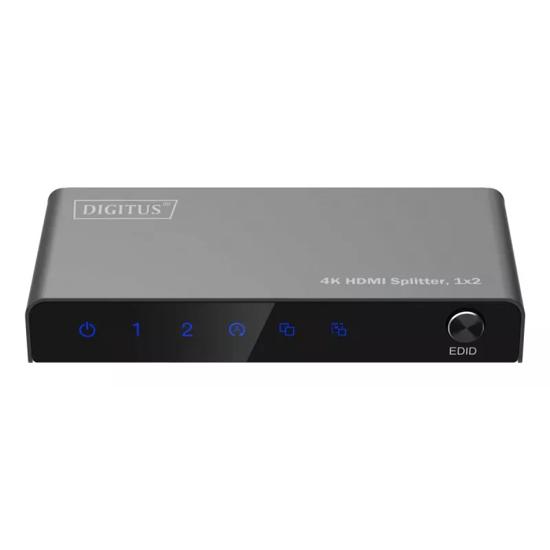 DIGITUS 1x2 HDMI-jakaja 4K/60Hz HDCP 2.2 EDID Control