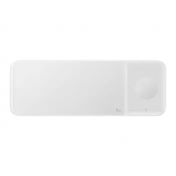 Samsung Wireless Charger Trio kuulokkeet, älypuhelin, älykello valkoinen USB langaton lataus pikalataus sisäkäyttöön