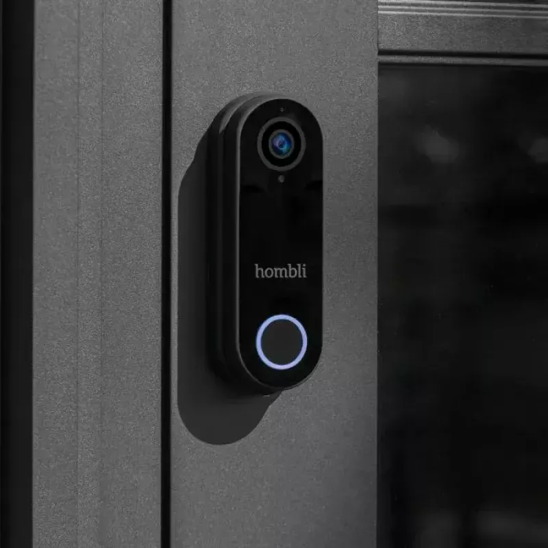 Älykäs ovikello Hombli Pack musta valkoinen IP65 langaton 1080p