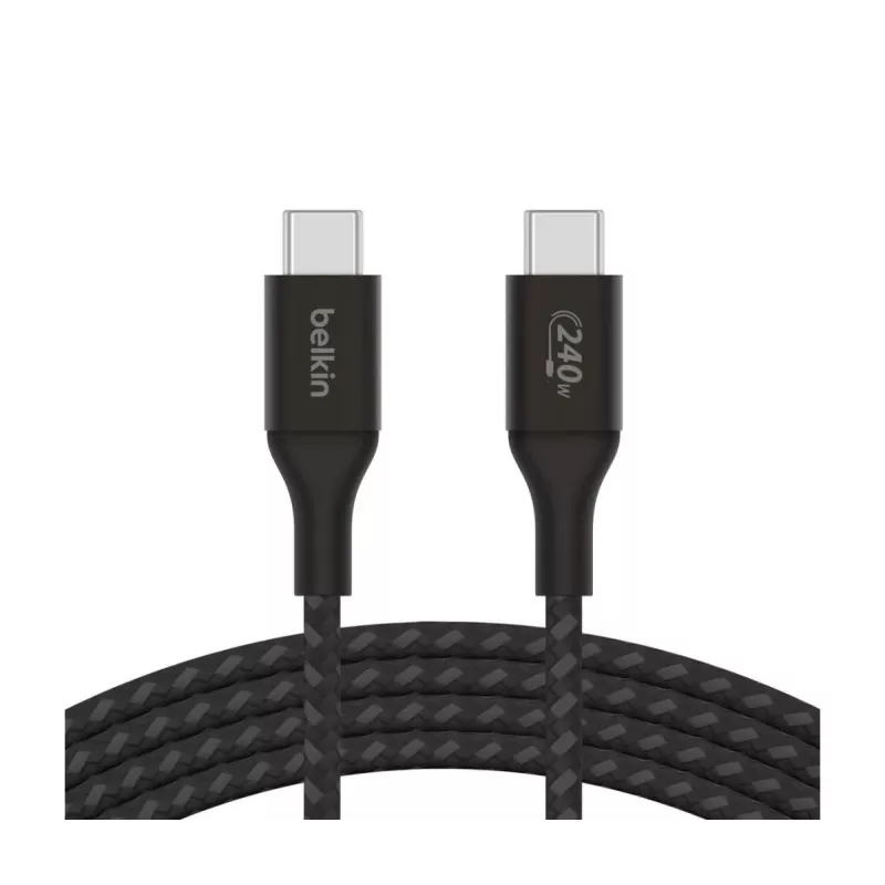 BELKIN USB-kaapeli - BoostCharge - USB-C - USB-C -kaapeli 240 W - 1 m - musta