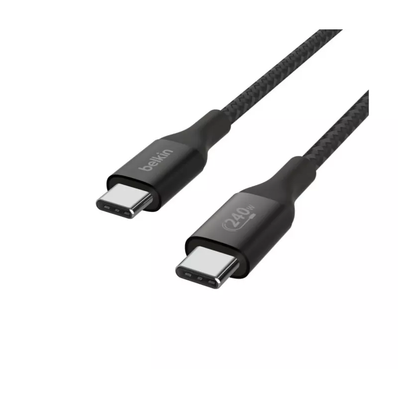 BELKIN USB-kaapeli - BoostCharge - USB-C - USB-C -kaapeli 240 W - 1 m - musta