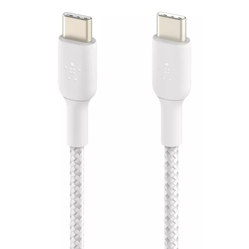 USB-kaapeli Belkin CAB004BT1MWH2PK USB 2.0 1 m USB C valkoinen