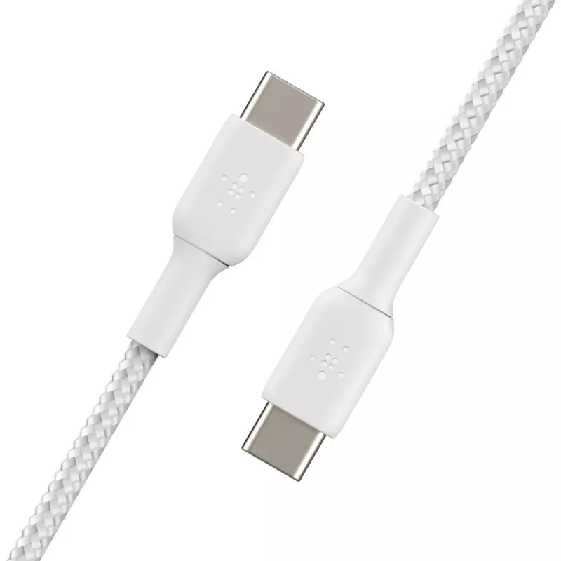 USB-kaapeli Belkin CAB004BT1MWH2PK USB 2.0 1 m USB C valkoinen