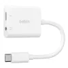 BELKIN Charge -sovitin Rockstar 3,5 mm audio + USB-C valkoinen