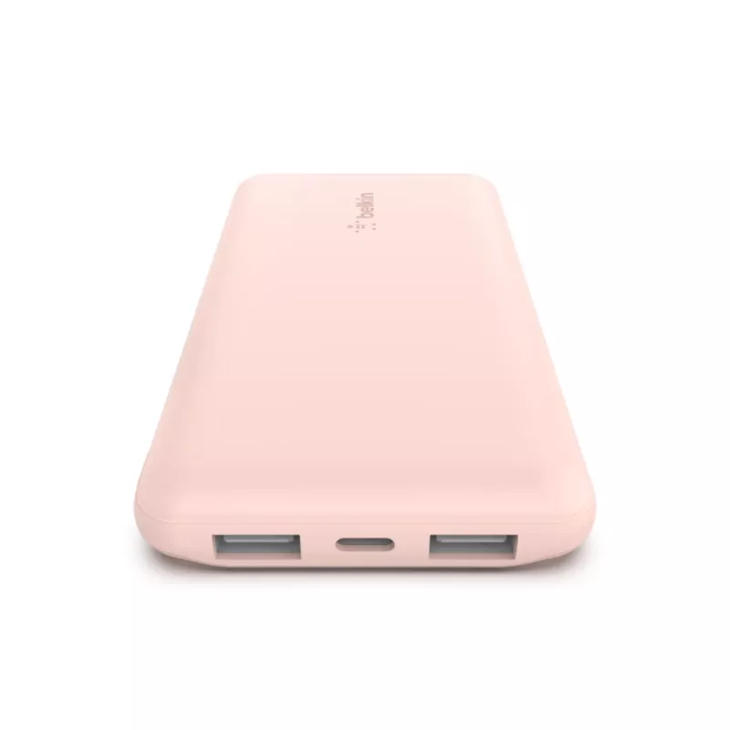 BELKIN 10k mAh varavirtalähde USB-C/USB-A 15W – pinkki