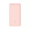 BELKIN 10k mAh varavirtalähde USB-C/USB-A 15W – pinkki
