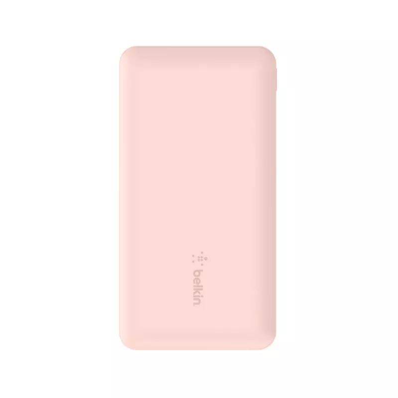 BELKIN 10k mAh varavirtalähde USB-C/USB-A 15W – pinkki