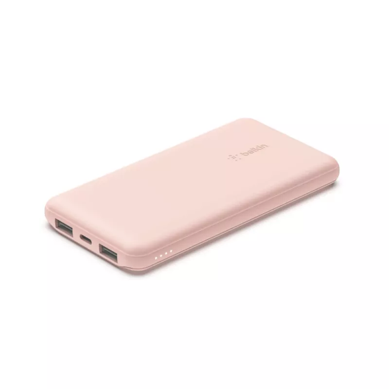 BELKIN 10k mAh varavirtalähde USB-C/USB-A 15W – pinkki