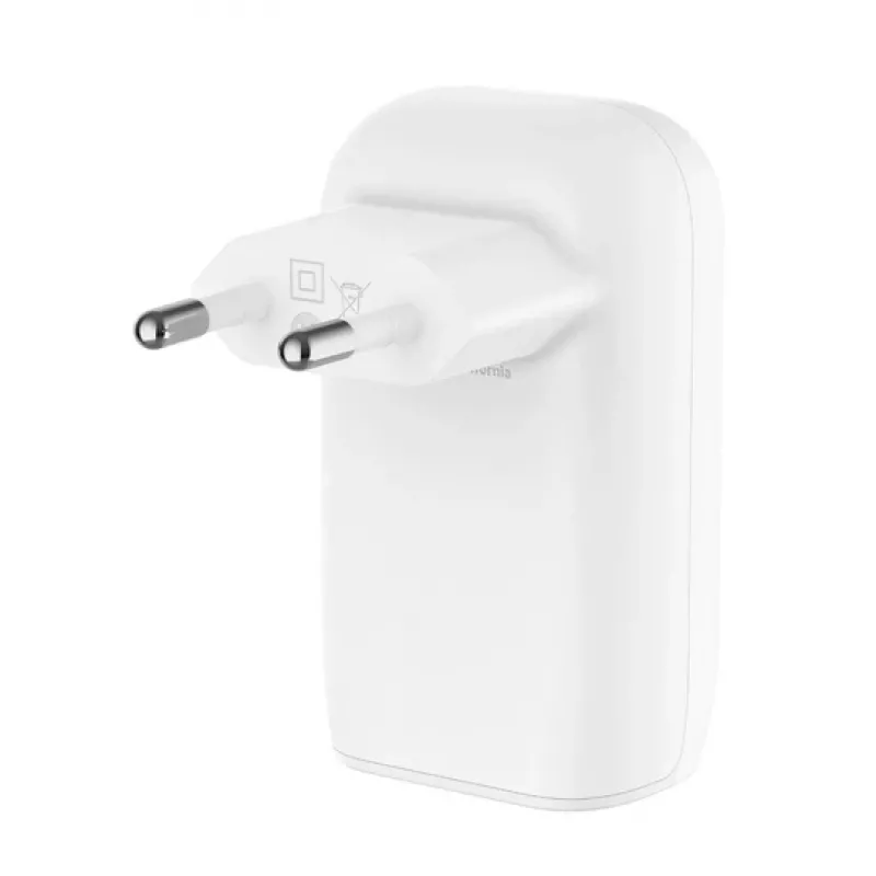 BELKIN seinälaturi - BoostCharge - USB-C 3-porttinen laturi - PPS 67W - valkoinen