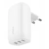 BELKIN seinälaturi - BoostCharge - USB-C 3-porttinen laturi - PPS 67W - valkoinen