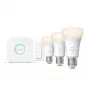 Philips Hue White -aloituspaketti: 3 E27 älylamppua (1100) + himmennin