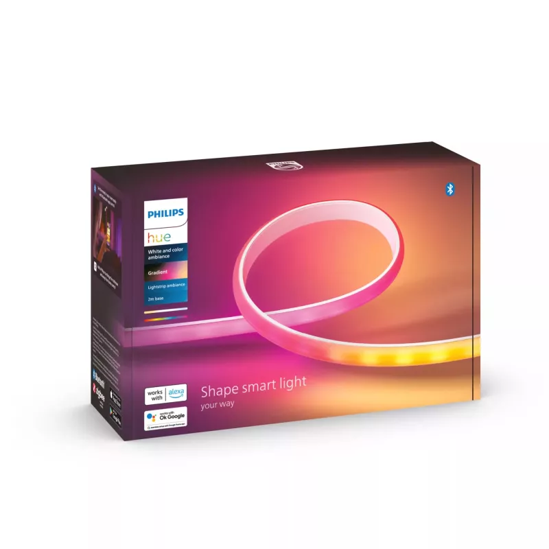 Philips Hue Gradient Lightstrip 2 m perussarja, valkoinen ja värillinen tunnelmavalo