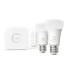 Philips Hue White Ambiance aloituspaketti: 2 E27 älylamppua (1100) + himmennin