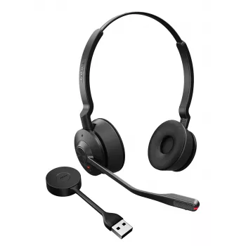 Jabra Engage 55 SE - USB-A UC Stereo, EMEA/APAC, langaton, 40 - 16000 Hz, toimisto/callcenter, 83 g, kuulokkeet, musta