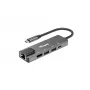 Equip USB-C 5-in-1 -monitoimisovitin, HDMI, Gigabit-LAN, USB 3.2 Gen1, 100W USB PD