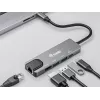 Equip USB-C 5-in-1 -monitoimisovitin, HDMI, Gigabit-LAN, USB 3.2 Gen1, 100W USB PD