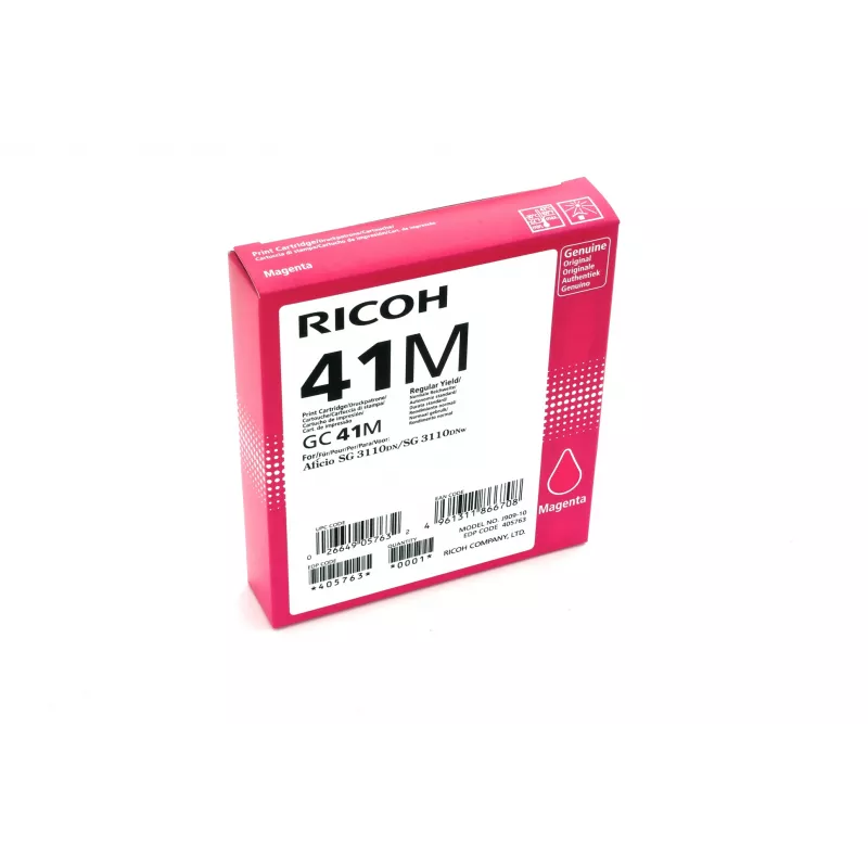 Ricoh 405763 mustepatruuna 1 kpl alkuperäinen vakiokapasiteetti magenta