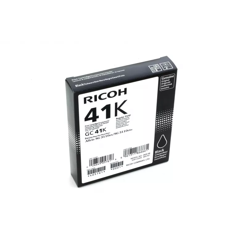 Ricoh 405761 mustepatruuna 1 kpl alkuperäinen vakiokapasiteetti fotomusta