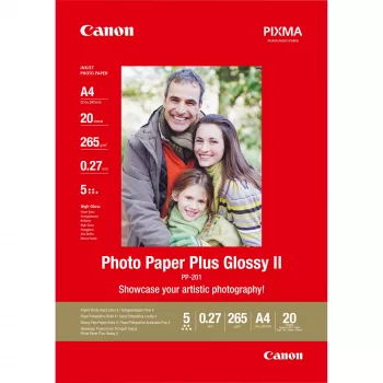 Canon PP-201 Glossy II -valokuvapaperi Plus A4 – 20 arkkia
