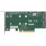 SUPERMICRO Low Profile PCI-E -riser-kortti tukee 2x M2-moduulia (AOC-SLG3-2M2-O)