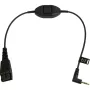 Audiokaapeli Jabra 8800-00-55 0,3 m QD 2,5 mm liitäntä musta