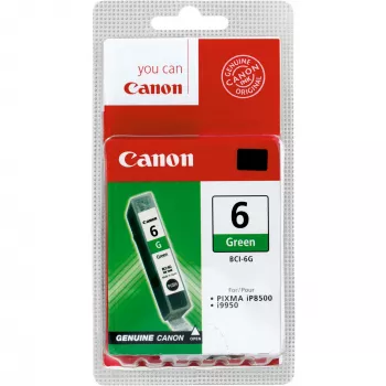 Canon BCI-6G vihreä mustekasetti, vihreä, pigmenttimuste, 1 kpl, 2 300 sivua