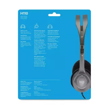 LOGITECH H110 – 3,5 mm – stereo-kuulokemikrofoni