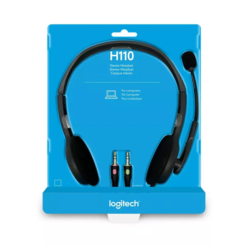 LOGITECH H110 – 3,5 mm – stereo-kuulokemikrofoni