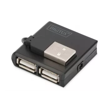 DIGITUS USB 2.0 High-speed -keskitin 4 porttia (da-70217)