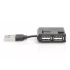 DIGITUS USB 2.0 High-speed -keskitin 4 porttia (da-70217)