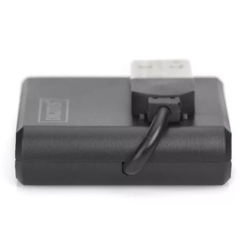 DIGITUS USB 2.0 High-speed -keskitin 4 porttia (da-70217)