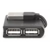 DIGITUS USB 2.0 High-speed -keskitin 4 porttia (da-70217)