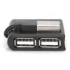DIGITUS USB 2.0 High-speed -keskitin 4 porttia (da-70217)