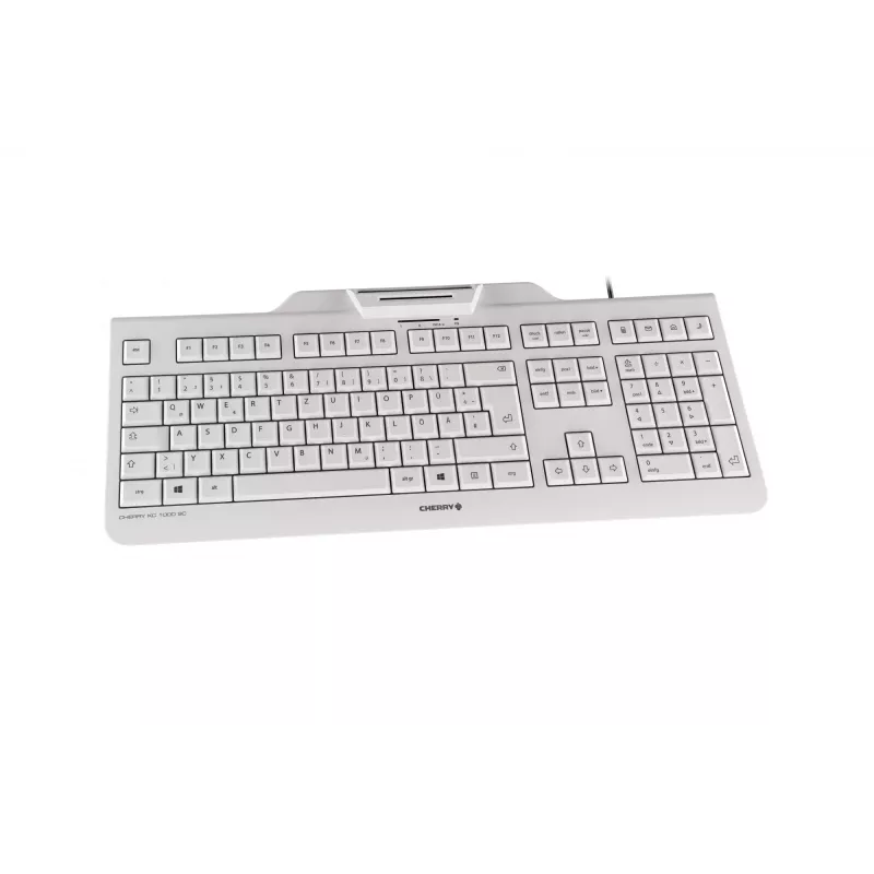 CHERRY KC 1000 SC Office USB QWERTZ Deutsch harmaa näppäimistö
