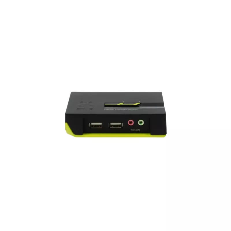 LevelOne 2-porttinen USB VGA KVM-kytkin, äänituki