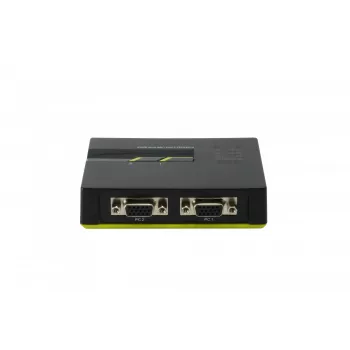 LevelOne 2-porttinen USB VGA KVM-kytkin, 2048 x 1536 pikseliä, musta, vihreä