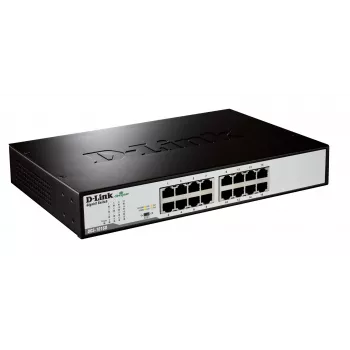 D-Link DGS-1016D/E verkkokytkin hallitsematon musta, metalli