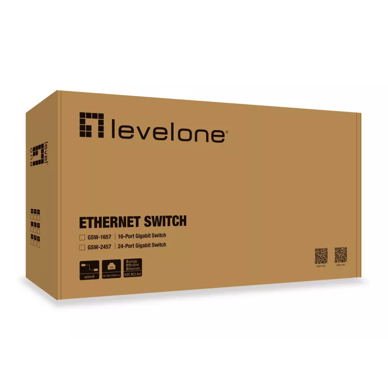 Hallitsematon kytkin LevelOne GSW-2457 24-porttinen Gigabit