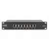 DIGITUS Patchpanel CAT6 8-Port suojattu musta 10in