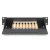 DIGITUS Patchpanel CAT6 8-Port suojattu musta 10in