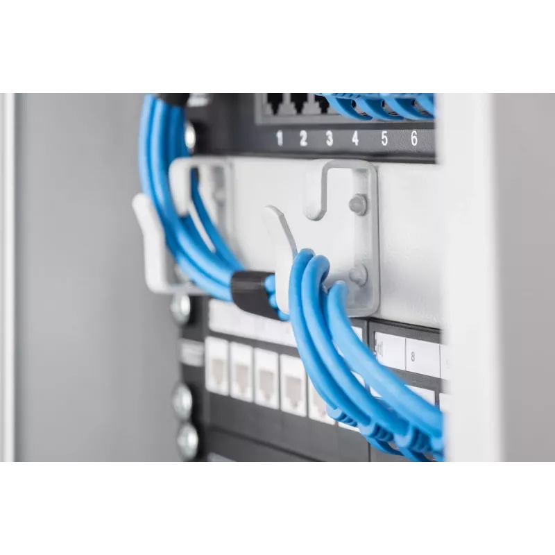 DIGITUS Patchpanel CAT6 8-Port suojattu musta 10in