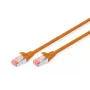 DIGITUS verkkokaapeli – CAT6 – S/FTP – Snagless – Cu – 50 cm – oranssi