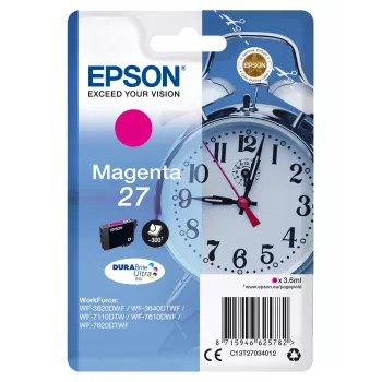 Epson herätyskello Einzelpackung magenta 27 DURABrite Ultra muste