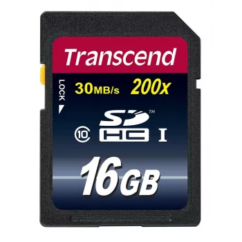Flash-muisti Transcend 16 GB SDHC Class 10 TS16GSDHC10