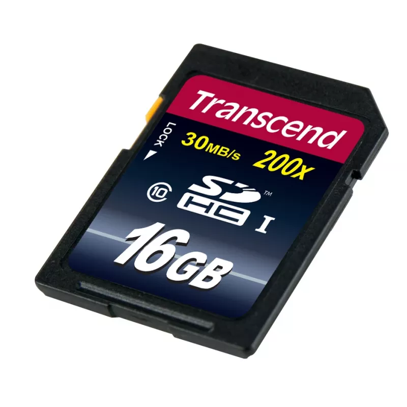 Flash-muisti Transcend 16 GB SDHC Class 10 TS16GSDHC10