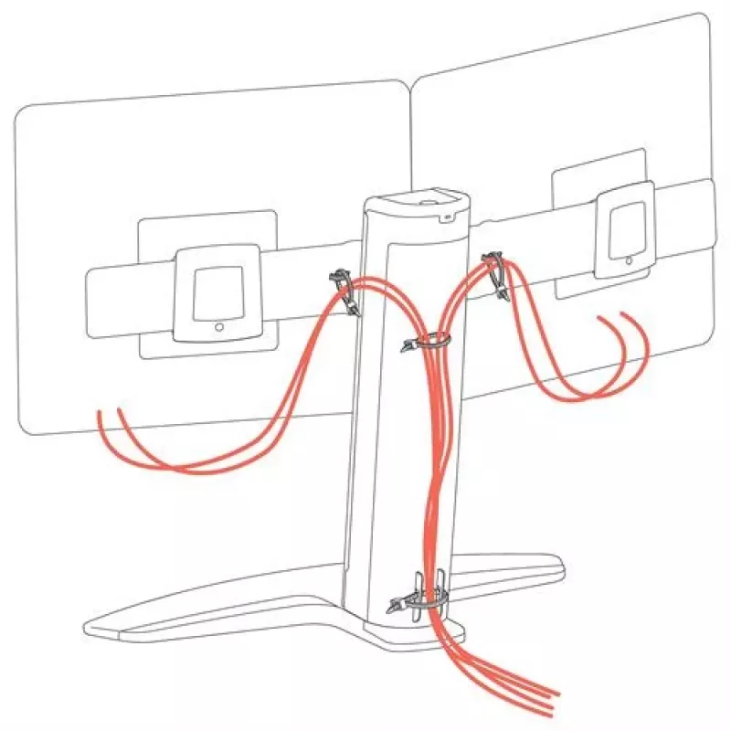 Ergotron Neo Flex kaksoisnäytön nostoteline 62,2 cm musta