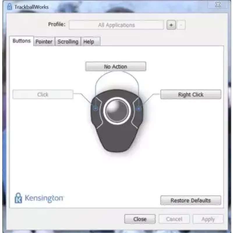 Trackball Kensington Orbit johdollinen USB