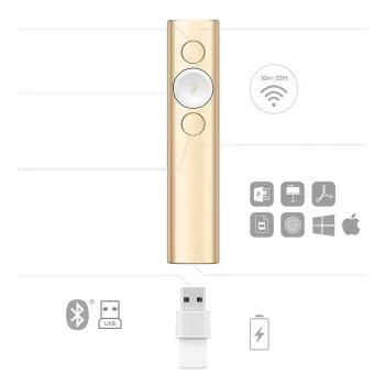 LOGITECH Spotlight esityskaukosäädin – kulta