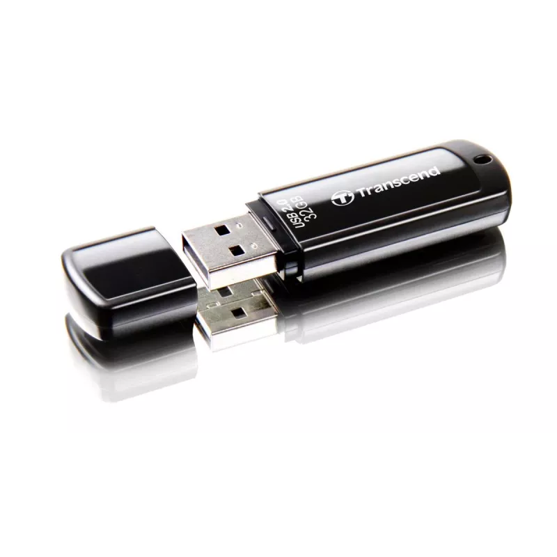 TRANSCEND Jetflash 350 - 32GB USB-muistitikku - USB 2.0 - musta