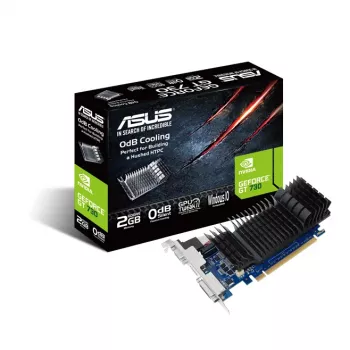 Näytönohjain ASUS GeForce GT 730, 2 GB GDDR5, 64-bit, PCIe 2.0, passiivinen jäähdytys